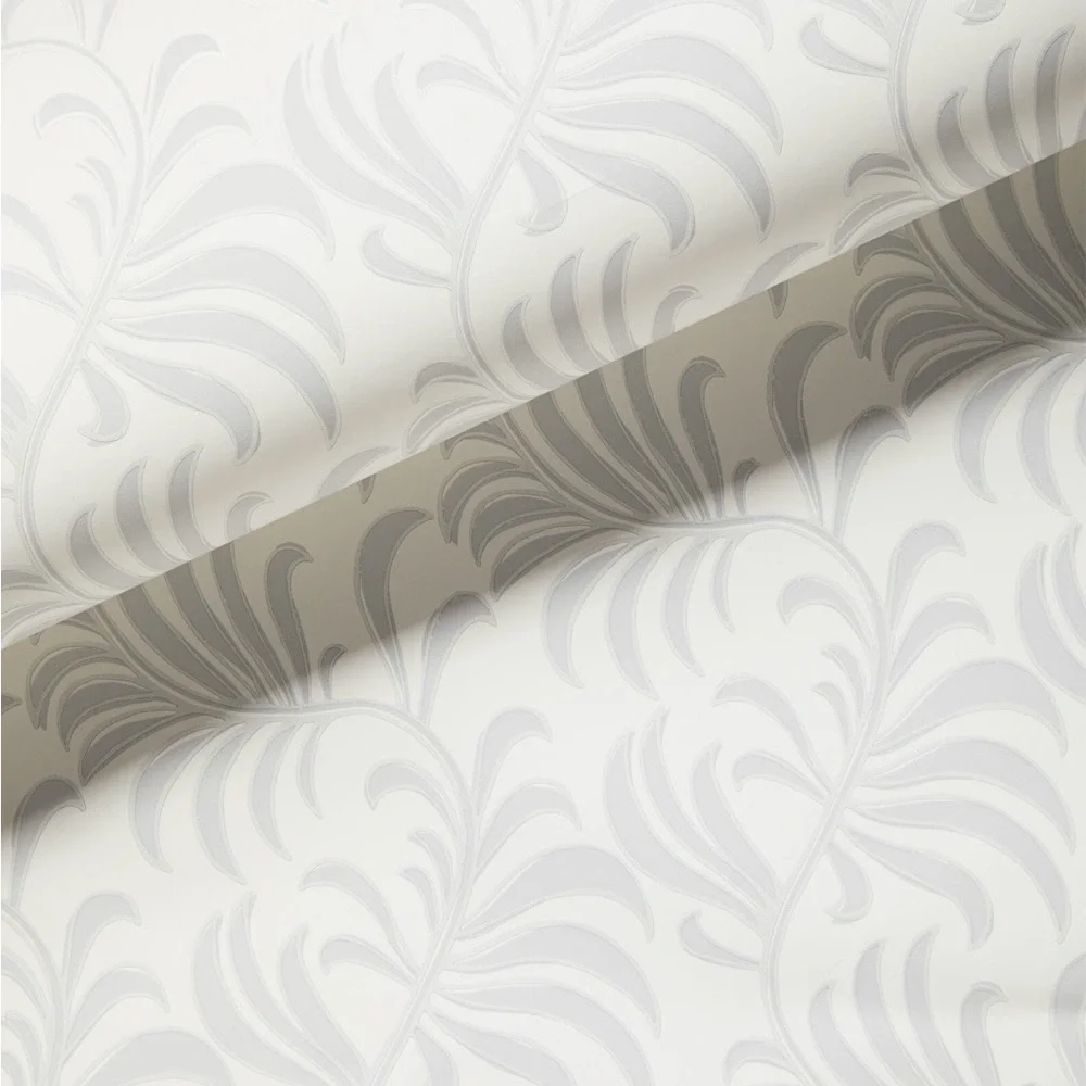 Serena & Lily Tisbury Wallpaper – Fog on Ivory – 2 Rolls – New